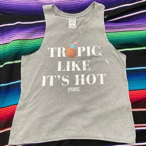 PINK tank top size medium in grey